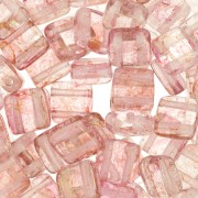 Tile beads 6 mm Luster Rosaline x50|raw }}