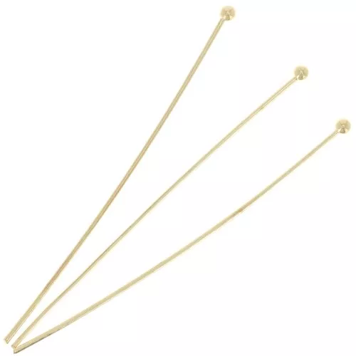 Chiodini a testa sferica 52x0,7 mm - dorato x10