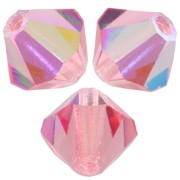 Biconi Preciosa 6 mm - MC Bead Rondell - Rose Peach AB x12|raw }}