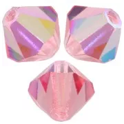 Biconi Preciosa 6 mm - MC Bead Rondell - Rose Peach AB x12