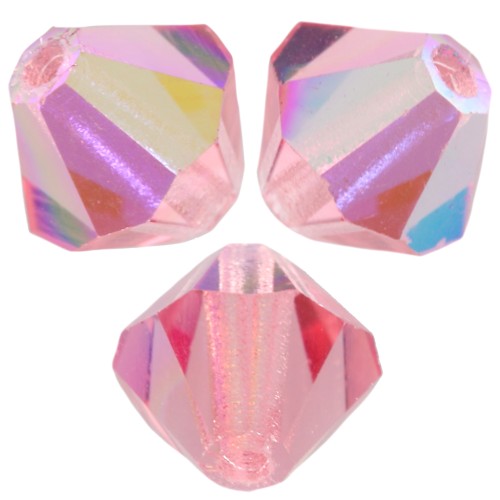 Biconi Preciosa 6 mm - MC Bead Rondell - Rose Peach AB x12