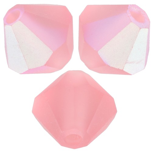 Biconi Preciosa 6 mm - MC Bead Rondell - Rose Peach AB Matt x12