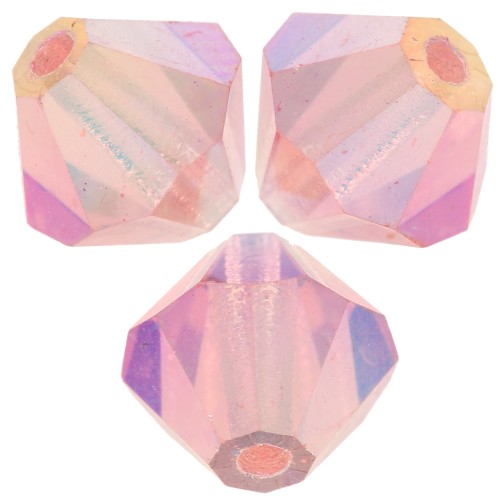 Biconi Preciosa 6 mm - MC Bead Rondell - Rose Peach AB 2X x12