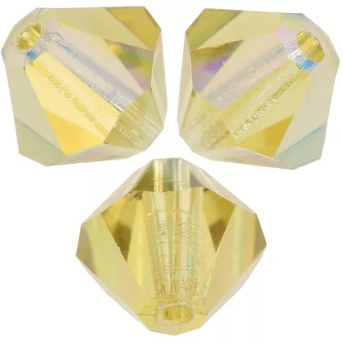Biconi Preciosa 6 mm - MC Bead Rondell - Acid Yellow AB x12