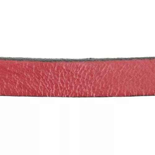Laccetto cuoio mm. 10 Rosso metallizzato x30cm
