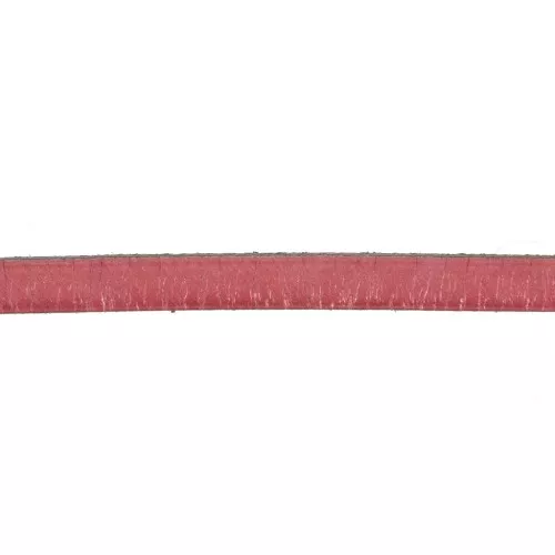 Laccetto cuoio mm. 5x2 Rosa metallizzato x30cm