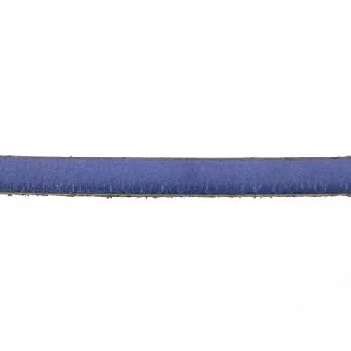 Laccetto cuoio mm. 5x2 Rosa metallizzato x30cm