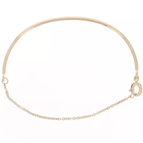 Bracciale da 54 mm con catena per polso piccolo - placcato oro 3 micron x1