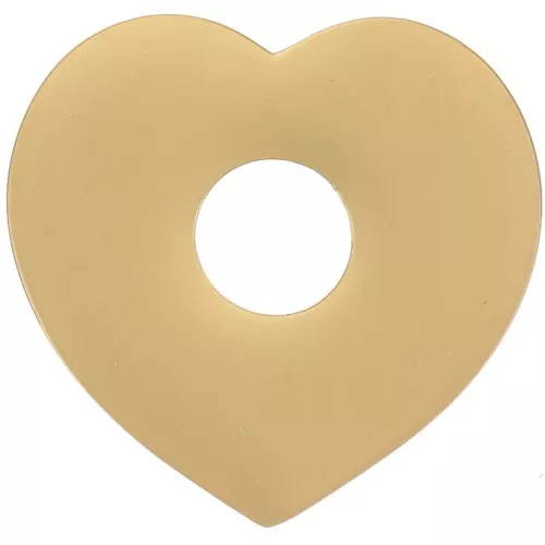 Ciondoli a cuore 15x16 mm - Acciaio inossidabile 316L dorato x2