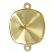 Castone da incollare PureCrystal 4470 mm. 12 2 anellini dorato x1