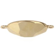 Castone da incollare PureCrystal 4120 ovale mm. 18x13 2 anellini dorato