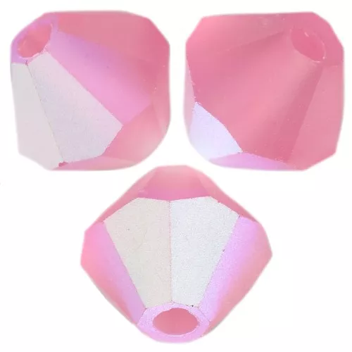 Biconi Preciosa 5 mm - MC Bead Rondell - Indian Pink AB Matt x12