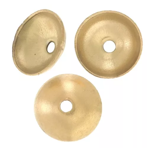 Coppette lisce 5 mm - acciaio inox 304L dorato x8