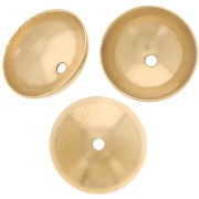 Coppette lisce da 10 mm - acciaio inox 304L dorato x6