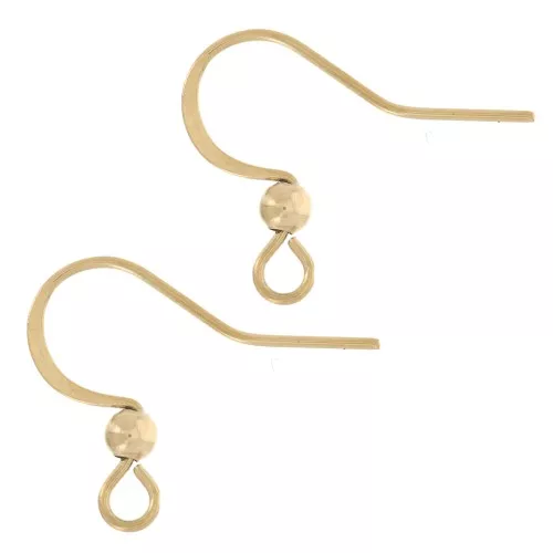 Ganci da 15 mm con anello aperto - Acciaio inossidabile 304L dorato x2