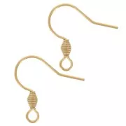 Ganci da 17 mm con anello aperto - Acciaio inossidabile 304L dorato x50