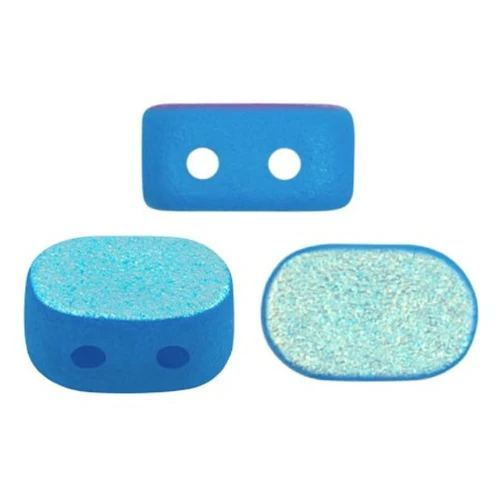 Perle in vetro Lipsi® di Puca® 4x6 mm - Capri Blue Light Mat AB x10g