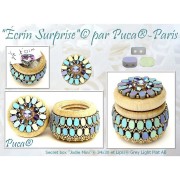 Perle in vetro Lipsi® di Puca® 4x6 mm - Capri Blue Light Mat AB x10g