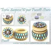 Perle in vetro Lipsi® di Puca® 4x6 mm - Capri Blue Light Mat AB x10g