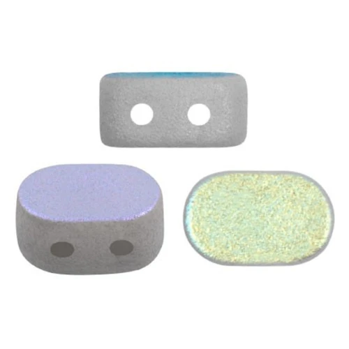Perle in vetro Lipsi® di Puca® 4x6 mm - Grey Light Mat AB x10g