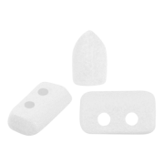 Perle in vetro Piros® di Puca® 2x5 mm - White Light Mat x10g|raw }}