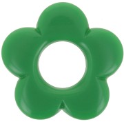 Pendente fiore in resina opaca 21 mm - Verde abete x1|raw }}