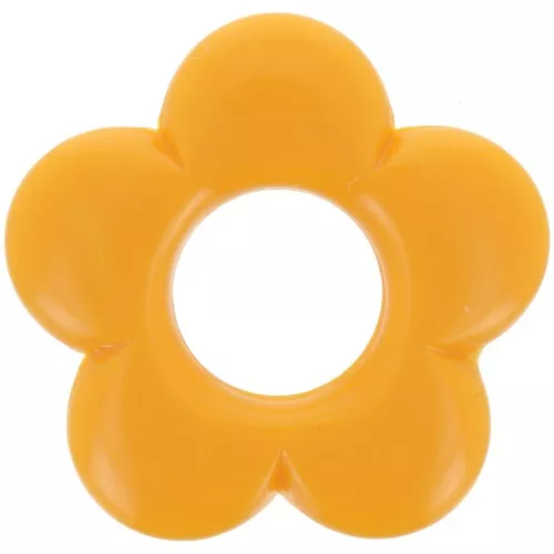 Pendente fiore da 21 mm in resina opaca - Mandarino x1