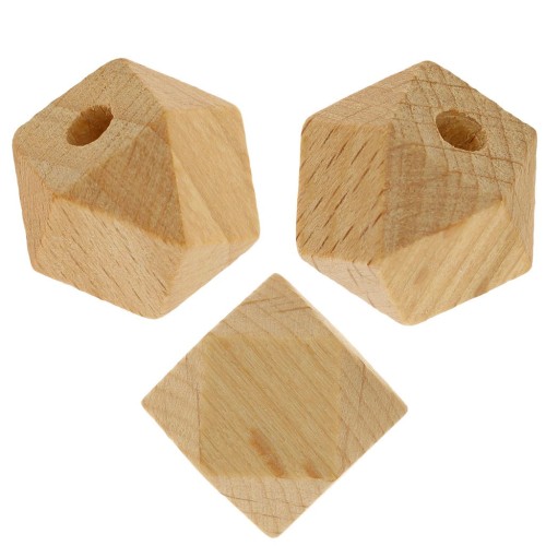 Perle in legno verniciato mm.20 x10