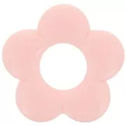 Rosa chiaro - Pendentif fleur 21 mm en résine opaque - Rose clair x1 Pendentif fleur 21 mm en résine opaque - Rose clair x1