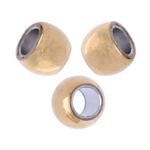 Airssory, 50 pezzi distanziatori in acciaio inox 304, rettangolari con foro grande, perline in metallo per gioielli fai da te, 6 x 10 x 5,5 mm, foro: 4 x 8,5 mm