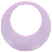Pendente rotondo cavo in resina opaca 44 mm - Viola chiaro x1