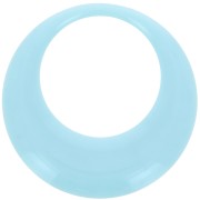 Pendente rotondo incavato in resina opaca 44 mm - Blu pastello x1|raw }}