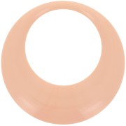 Pendente rotondo cavo in resina opaca 44 mm - Peach x1