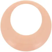 Arancione - Pendente rotondo cavo in resina opaca 44 mm - Peach x1 Pendente rotondo cavo in resina opaca 44 mm - Peach x1