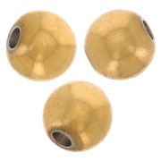 Perla rotonda da 3 mm - Acciaio inossidabile 316F Dorato x100