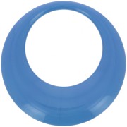 Pendente rotondo cavo in resina opaca 44 mm - Blu x1|raw }}