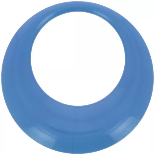 Pendente rotondo cavo in resina opaca 44 mm - Blu x1