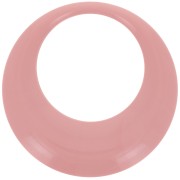 Pendente rotondo cavo in resina opaca 44 mm - Rosa salmone x1