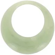 Verde - Pendente rotondo incavato in resina opaca 44 mm - Lichene marmorizzato x1 Pendente rotondo incavato in resina opaca 44 mm - Lichene marmorizzato x1