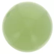 Perle rotonde da 14 mm in resina traslucida - Verde mandorla x6
