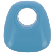 Pendente trapezio in resina opaca 23x21 mm - Blu x1|raw }}