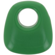 Pendente trapezio in resina opaca 23x21 mm - Verde abete x1