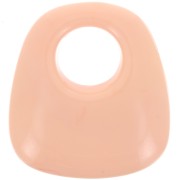 Pendente trapezio in resina opaca 23x21 mm - Peach x1|raw }}