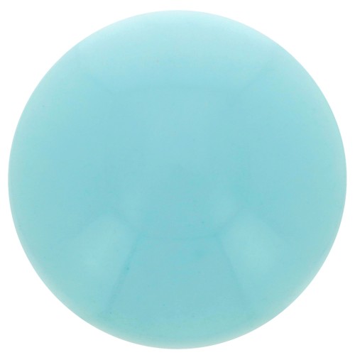 Cabochon rotondo di 14 mm in resina opaca - Blu pastello x1