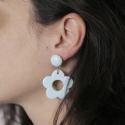 Cabochon rotondo in resina opaca 14 mm - Giallo pallido x1