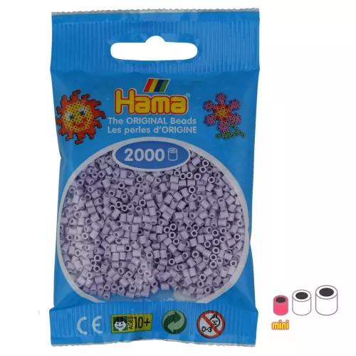 Perline da stiro Hama MINI 2,5 mm - Lavanda chiaro (n°106) x2000