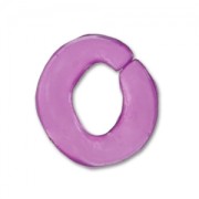 Anello ovale attorcigliato 16x17mm Light Amethyst x1