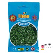 Perline da stiro Hama MINI 2,5 mm - Verde bosco (n°102) x2000