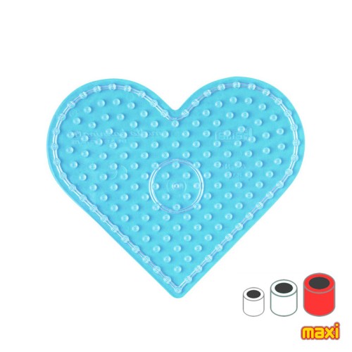Piastra a cuore 15x18 cm per perline da stiro Hama MAXI x1