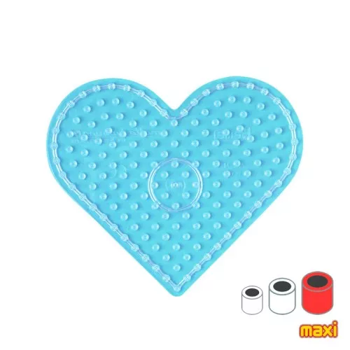 Piastra a cuore 15x18 cm per perline da stiro Hama MAXI x1